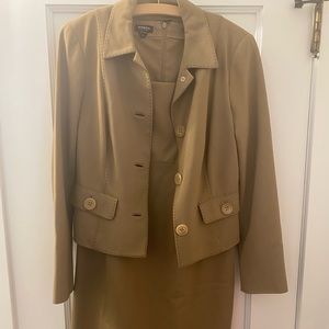 Worth New York Brown A Line Dress and Suit Jacket (8)